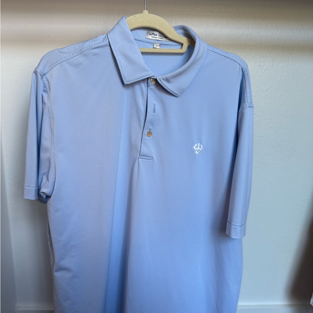 Washington and Lee Light Blue Peter Millar Shirt